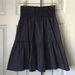 Two-Toned Pinstriped Layer Cake Circle Skirt